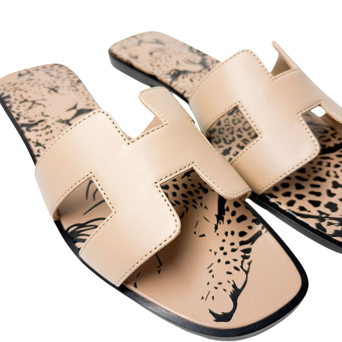 Hermes Oran sandals leopard limited edition Glamorizta forsale