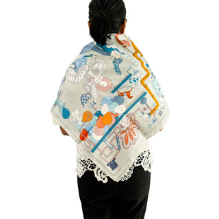 Hermes Silk Scarf Tea for Two