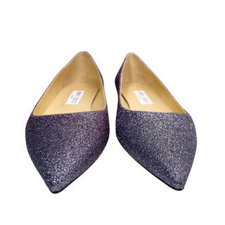 Jimmy Choo glitter flats