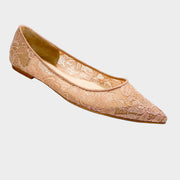 Jimmy Choo flats with lace detail