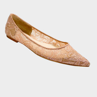 Jimmy Choo flats with lace detail