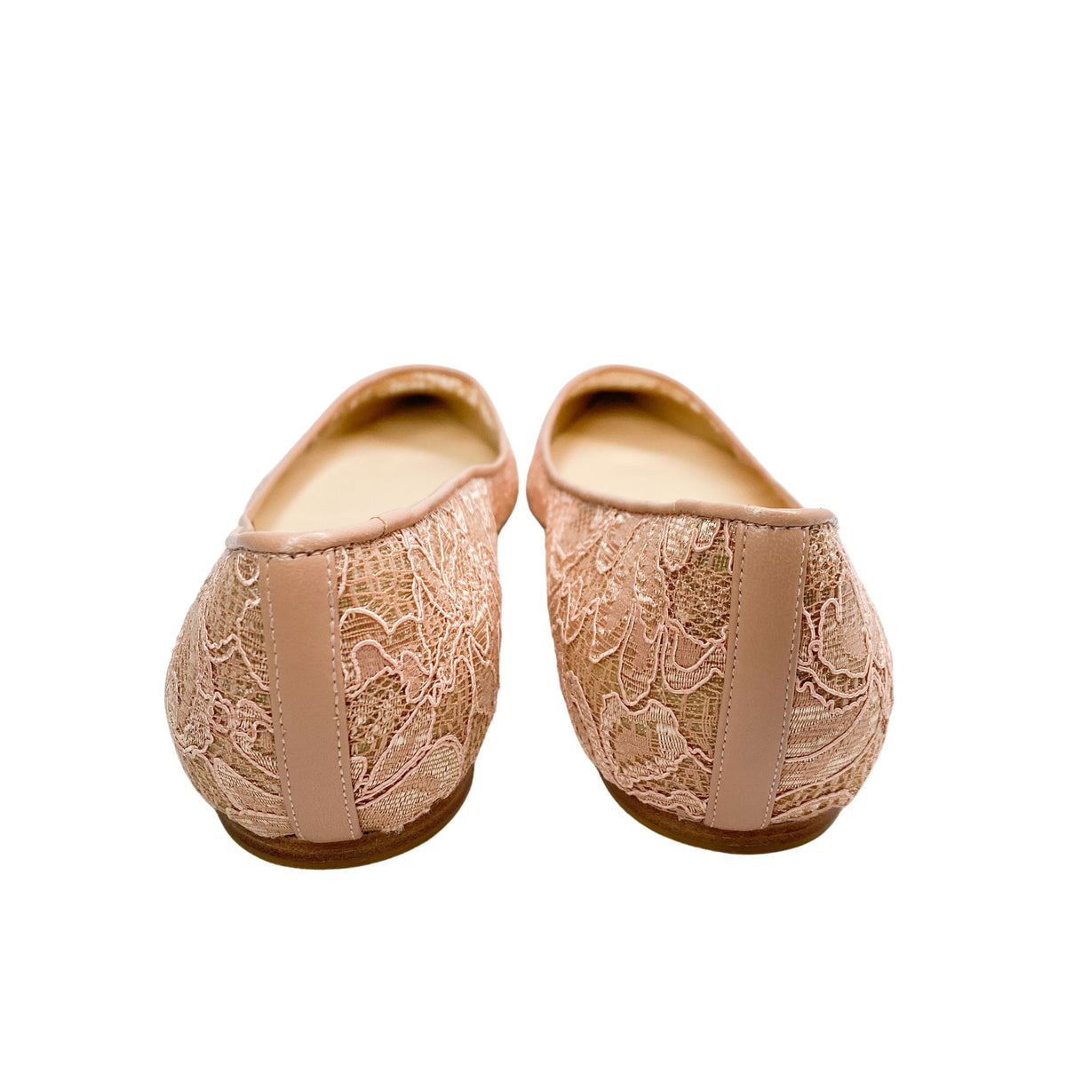 Jimmy Choo flats with lace detail