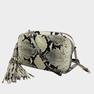Jimmy Choo crossbody bag with snake print