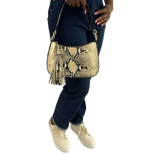 Jimmy Choo Shoulder Bag with snake print