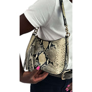 Jimmy Choo Shoulder Bag with snake print