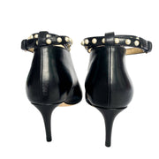 Jimmy Choo Lark black heels with pearls