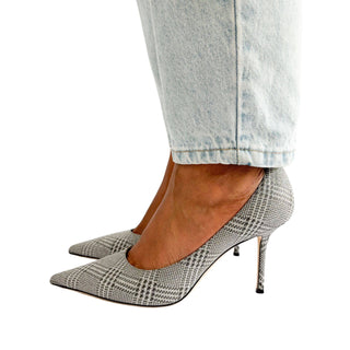 Jimmy Choo Love 85 Prince of stars glitter silver pointed high heel