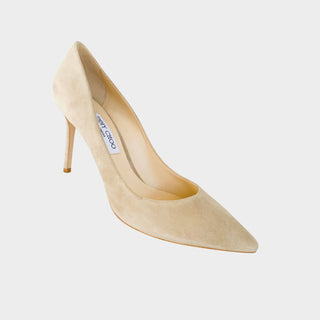 Jimmy Choo Romy 85 nude suede