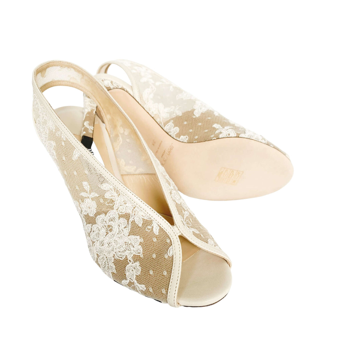 Leather sole and craftsmanship detail of Jimmy Choo Shar 85 heels