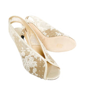 Leather sole and craftsmanship detail of Jimmy Choo Shar 85 heels