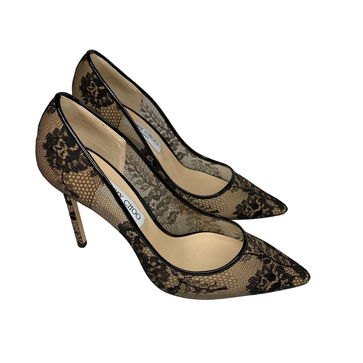 Jimmy-Choo-Woman-Heel-Black-Lace-Glamorizta