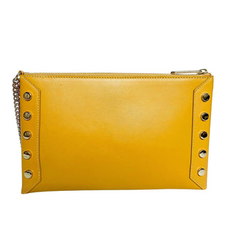 Jimmy Choo clutch yellow leather