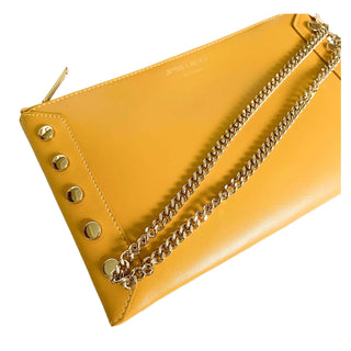 Jimmy Choo clutch yellow leather