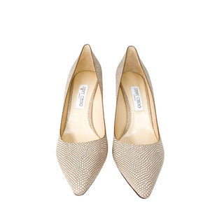 Jimmy Choo Romy 85 nude heels