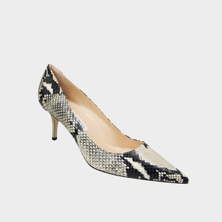 Jimmy Choo snake print kitten heels