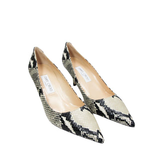Jimmy Choo snake print kitten heels