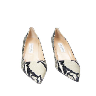 Jimmy Choo snake print kitten heels