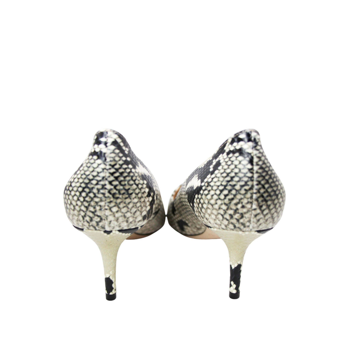 Jimmy Choo snake print kitten heels