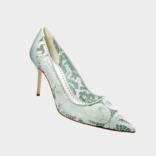 Manolo-Blahnik-BB-Lace-high-heel-shoes-turquoise-Glamorizta