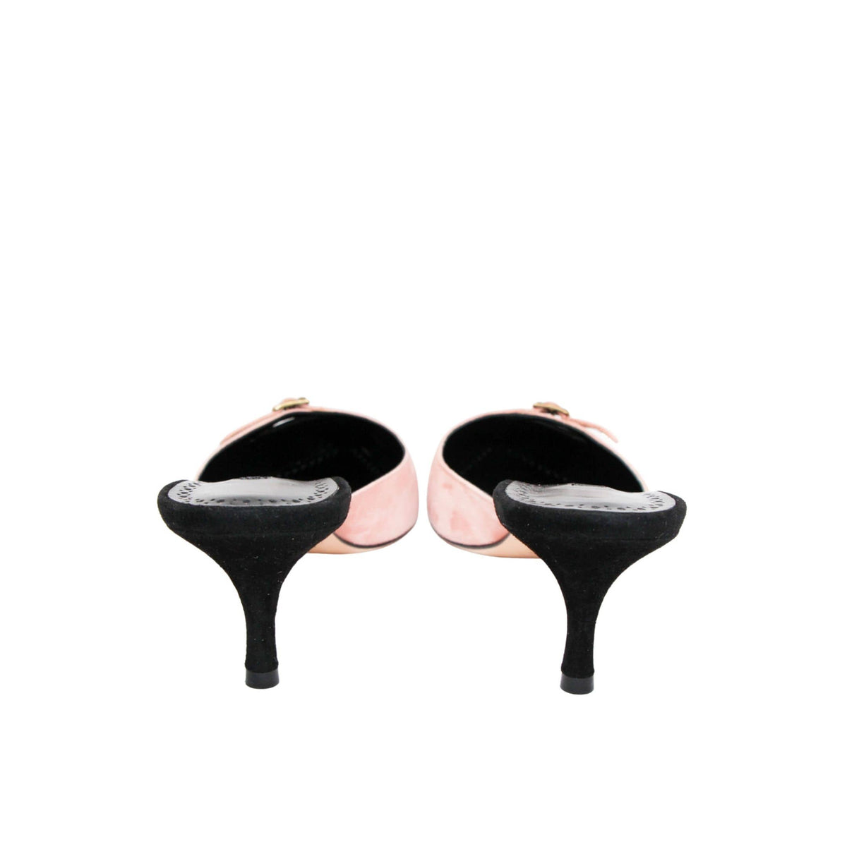 Manolo Blahnik kitten heel mules suede