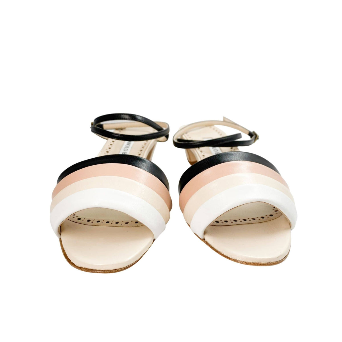 Manolo Blahnik sandals low block heel