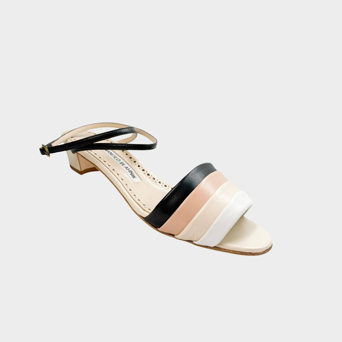 Manolo Blahnik sandals low block heel