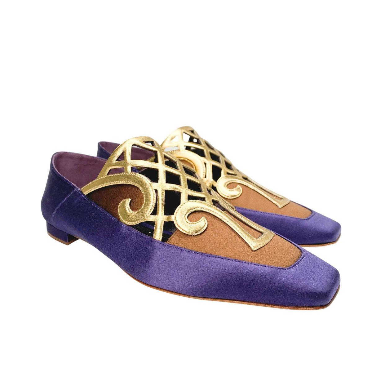 Manolo Blahnik flats with square toe box