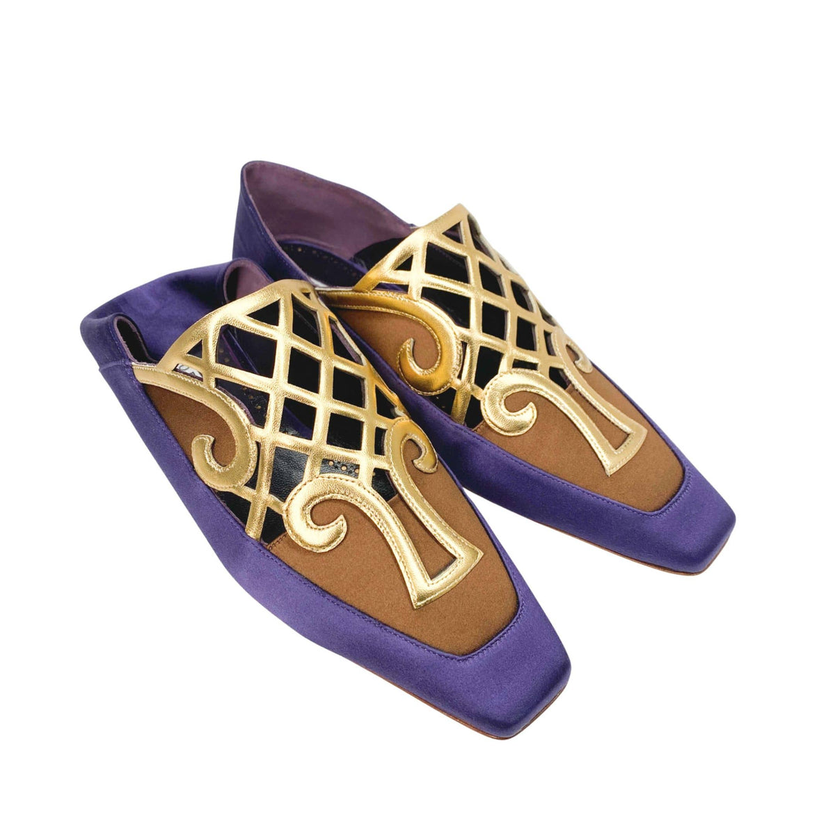 Manolo Blahnik flats with square toe box