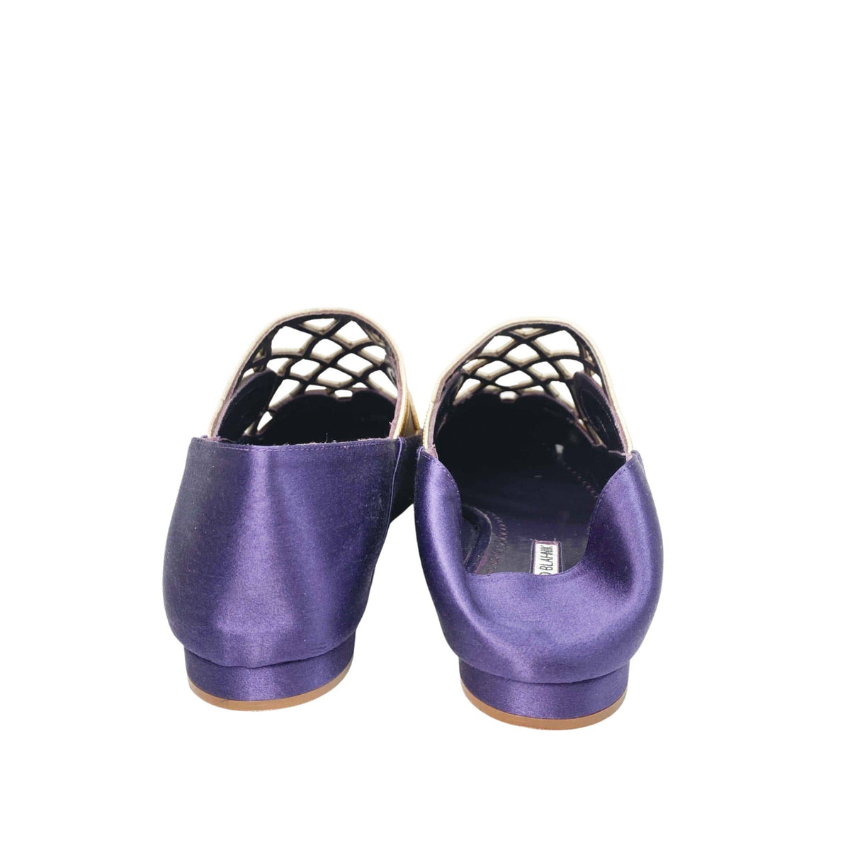 Manolo Blahnik flats with square toe box