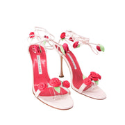 Manolo-Blahnik-high-heel-sandals-pink-lace-up-Glamorizta