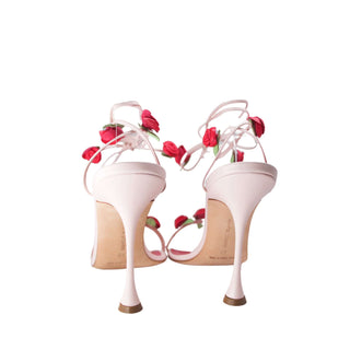 Manolo-Blahnik-high-heel-sandals-pink-lace-up-Glamorizta