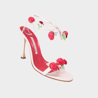 Manolo-Blahnik-high-heel-sandals-pink-lace-up-Glamorizta