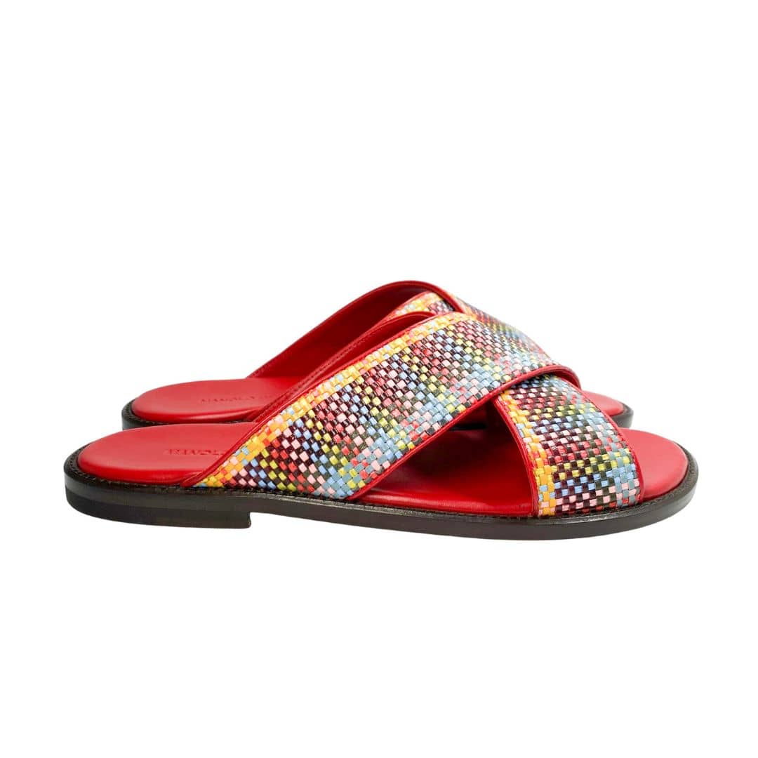 Manolo Blahnik mens sandals slip on