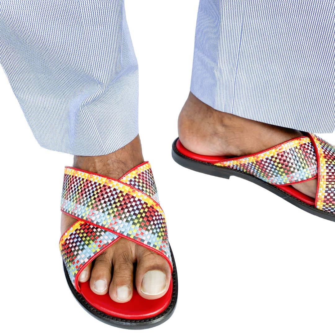 Manolo Blahnik mens sandals slip on