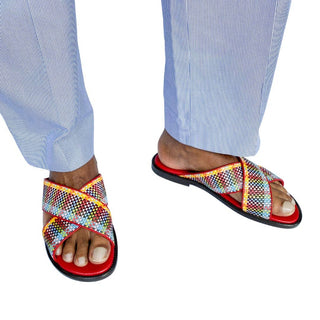 Manolo Blahnik mens sandals slip on