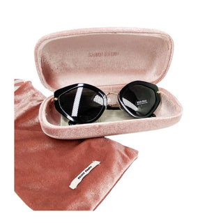 Miu Miu sunglasses black with gold arms