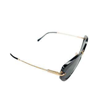 Miu Miu sunglasses black with gold arms