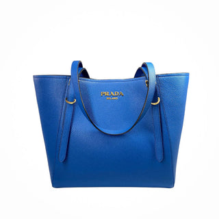 Prada-Blue-Tote-Bag-Leather-Glamorizta