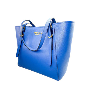 Prada-Blue-Tote-Bag-Leather-Glamorizta