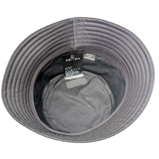 Praday crystal-embellished bucket hat nylon black and silver