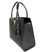 Prada Saffiano top-handle bag in black