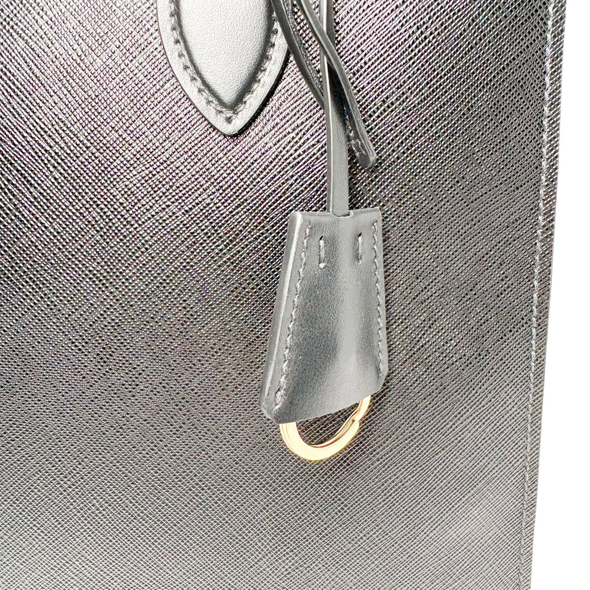 Prada Saffiano top-handle bag in black