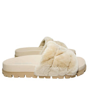 Prada Shearling Faux Fur slides