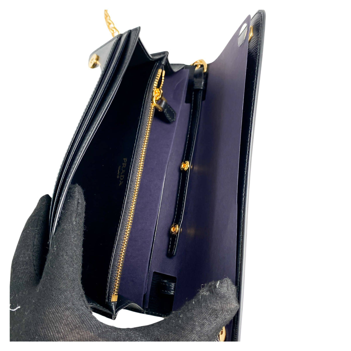 Prada-Wallet-on-a-Chain-black-leather