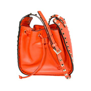 Valentino Bucket bag in orange with rockstuds