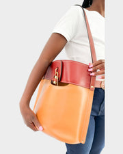 Chloé Aby Day bucket bag in autumnal brown luxury designer handbag South Africa