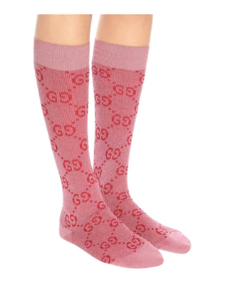 Gucci lamé GG socks in pink South Africa