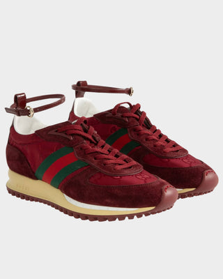 Gucci Re-Motion sneakers in burgundy with sleek low-top silhouette