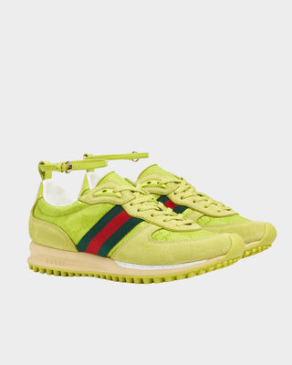 Gucci Re-Motion sneakers in pistachio colour front view luxury designer trainers