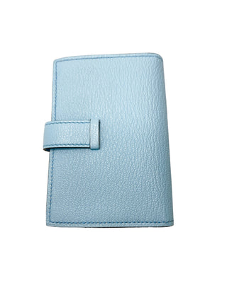 Hermès Bearn small wallet in blue zephyr back view South Africa